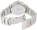 Seiko Men's 40.8mm Steel Bracelet & Case Hardlex Crystal Quartz Black Dial Analog Watch SUR269P1