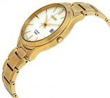 Seiko neo Classic Mens Analog Quartz Watch with Stainless Steel Gold Plated Bracelet SGEH72P1