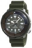 SEIKO Prospex Street Sports Solar Diver's 200M Green Dial with Silicone Band Watch SNE535P1