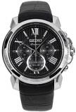 Seiko Premier Solar Chronograph Black Dial Men's Watch SSC597P2