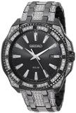 Seiko Men's Crystal Solar Japanese-Quartz Watch with Two-Tone-Stainless-Steel Strap, 22 (Model: SNE459)