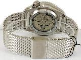 Seiko 5 Sports Cream Dial Silver Steel Mesh Bracelet Automatic Men's Watch SRPD67K1 Mens Watches