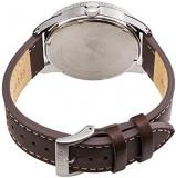 Seiko Men's Year-Round Stainless Steel Solar Powered Watch with Leather Strap, Brown, 22 (Model: SNE473P1)
