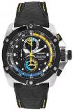 Seiko Men's SPC049 Velatura Black Leather Black Chronograph Dial Watch