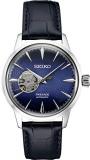 Seiko Presage Automatic Blue Leather Watch SSA405
