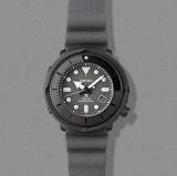 SEIKO Prospex Street Sports Solar Diver's 200M Gray Dial with Silicone Band Watch SNE537P1