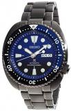 SEIKO PROSPEX&quot;Turtle&quot; Save The Ocean Diver's 200M Automatic Black IP Watch Blue Dial SRPD11K1