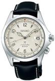 Seiko Prospex&quot;Alpinist&quot; Compass Cream Dial Sapphire Glass Leather Watch SPB119J1