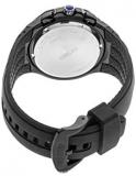 Seiko Men's Stainless Steel Japanese Quartz Silicone Strap, Black, 20 Casual Watch (Model: SSC745)