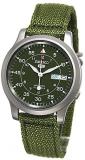 Seiko Men's SNK805 Seiko 5 Automatic Stainless Steel Watch with Green Canvas