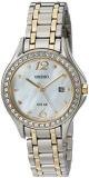 Seiko Women's Quartz Stainless Steel Casual Watch, Color:Two Tone (Model: SUT312)