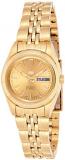 Seiko Women's SYMA38K Seiko 5 Automatic Gold Dial Gold-Tone Stainless Steel Watch