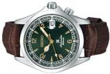 Seiko Prospex"Alpinist" Compass Green Dial Sapphire Glass Leather Watch SPB121J1