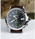 Seiko Prospex"Alpinist" Compass Green Dial Sapphire Glass Leather Watch SPB121J1