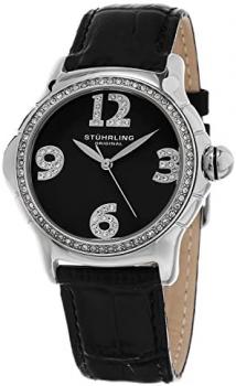 Stuhrling Original Women's 592.02 Vogue Leather Strap Quartz Watch