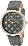 Stuhrling Original Women's Audrey Quartz Quilted Swarovski Crystal Dial Watch with Quilted Leather Band 462 Series