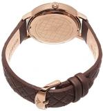 Stuhrling Original Women's 786.02 Quartz Crystal Brown Leather Strap Watch