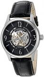 Stuhrling Original Men's 'Legacy' Automatic Stainless Steel and Black Leather Dress Watch (Model: 557.02)
