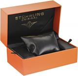Stuhrling Original Men's 207M.02 Classique Swiss Quartz Stainless Steel Mesh Watch with Black Dial
