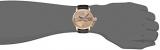Stuhrling Original Men's 729.04 Legacy Mechanical Hand Wind Skeleton Brown Leather Strap Watch