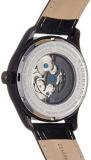 Stuhrling Original Men's 992.02 Legacy Automatic Skeleton Black Watch with Leather Strap