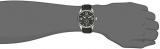 Stuhrling Original Men's 931.01 Aviator Swiss Quartz Black Genuine Leather Strap Watch
