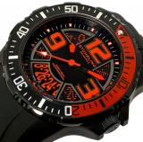 Stuhrling Original Men's 1528.3357H64 Enterprise EX-2 Swiss Quartz Date Black/Red Watch