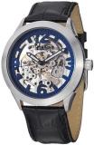 Stuhrling Original Men's 765.02 Symphony Aristocrat Commerce Mechanical Skeleton Blue Dial Watch