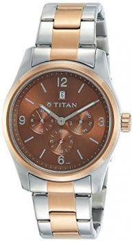 Titan GFSTL Multi-Function Chronograph Brown Dial Men's Watch - 9493KM01J