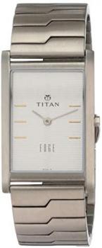 Titan Edge Men&rsquo;s Designer Watch &ndash; Slim, Quartz, Water Resistant, Stainless Steel Strap - Silver Band and Silver Dial
