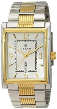 Titan Slimline Analog Silver Dial Men's Watch -NK90024BM03