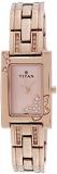 Titan Women's Purple Glam Analog Pink Dial Watch Gold
