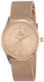 Titan Analog Rose Gold Dial Women's Watch -NK95035WM01