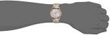 Titan Couple's 16362565KM01 Contemporary Silver Dial Silver-Gold Metal Strap Watch