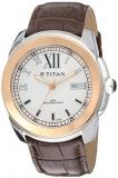 Titan GCLSQ Analog White Dial Men's Watch - 9492KL02J