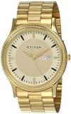 Titan Analog Gold Dial Men's Watch-1650YM04