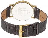 Titan Men's Edge Stainless Steel Quartz Watch with Leather Calfskin Strap, Grey, 20 (Model: 1595YL02)