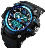 Mens Analog Digital LED 50M Waterproof Outdoor Sport Watch Military Multifunction Casual Dual Display 12H/24H Stopwatch Calendar Wrist Watch