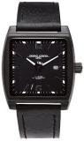 Jorg Gray 5200 Collection Black Face/Black Leather Strap Watch