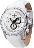 Jorg Gray JG3700-33 White w/ Silver Swiss Chronograph Watch