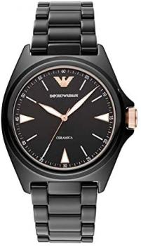 Emporio Armani Men's Three-Hand Black-Tone Ceramic Watch AR70003