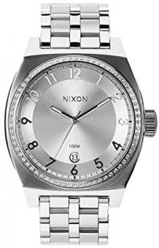 NIXON Women's Quartz Watch with Stainless Steel Strap, Silver, 18 (Model: A325-1874-00)
