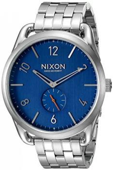 Nixon Men's A951307 C45 SS Analog Display Swiss Quartz Silver Watch