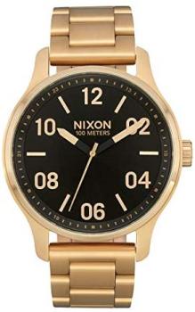 NIXON Men's Quartz Watch with Stainless Steel Strap, Gold, 21 (Model: A1242-513-00)