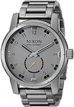 Nixon Men's A937632 Patriot Analog Display Swiss Quartz Grey Watch