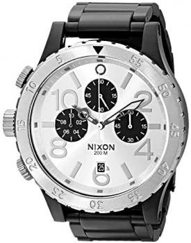 Nixon Men's 48-20 Geo Volt Stainless Steel Chronograph Watch