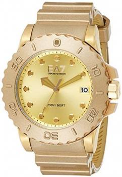 Emporio Armani Men's AR6084 Sport Gold Silicone Watch