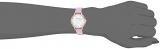 Emporio Armani Women's Stainless Steel Quartz Watch with Leather Calfskin Strap, Pink, 12 (Model: AR11130)