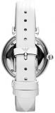 Emporio Armani Women's Stainless Steel Quartz Watch with Leather-Lizard Strap, White, 14 (Model: AR1680)