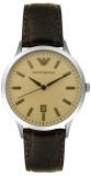 Emporio Armani Men's AR2428 Stainless Steel and Brown Leather Watch